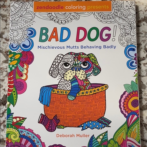 🐶 Zendoodle Coloring Book + 14 Markers - Picture 2 of 5